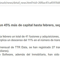 El mercado transaccional de Mxico moviliz un 45% ms de capital hasta febrero, segn TTR Data